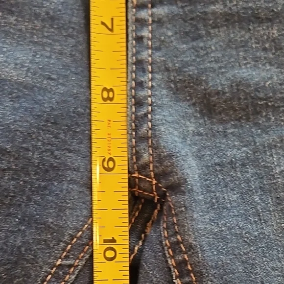 Wax Jean-Butt,I Love You-  Distressed Blue Jeans - Picture 9 of 10